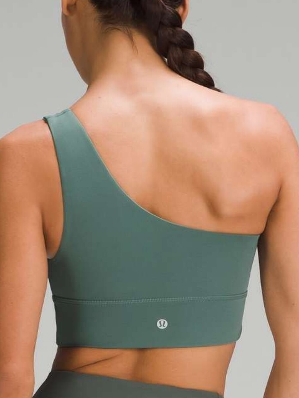 Lululemon Align Asymmetrical Bra *Light Support Medium Forest Womens Size 6
